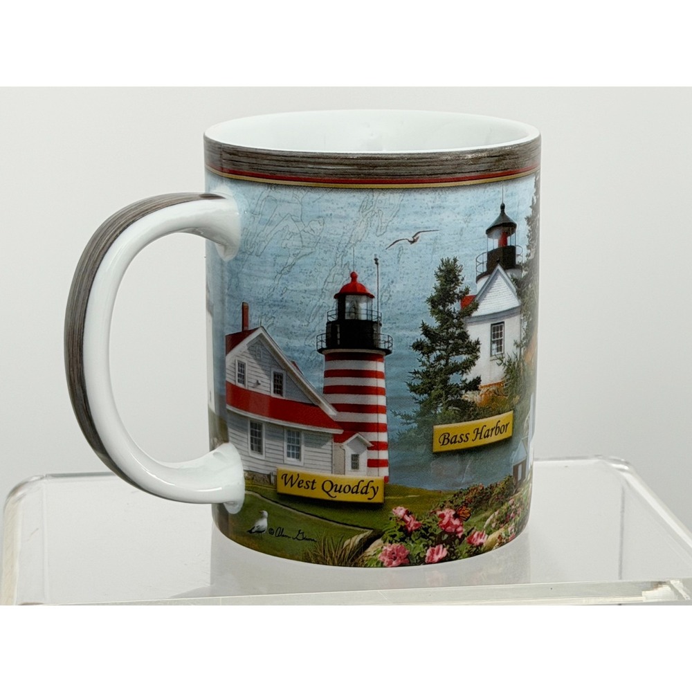Cape Shore Maine Lighthouse Coffee Mug Cup 5 Different Lighthouses - Picture 5 of 6